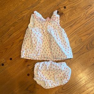 Janie and jack strawberry outfit. No flaws